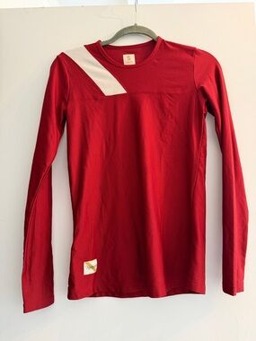 Tracksmith Van Cortland Red Long-Sleeve Size Small